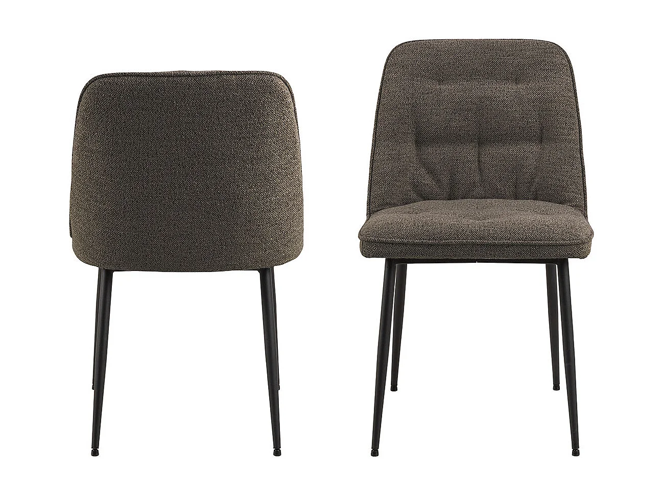 Solara eetkamerstoel bouclé grijs.