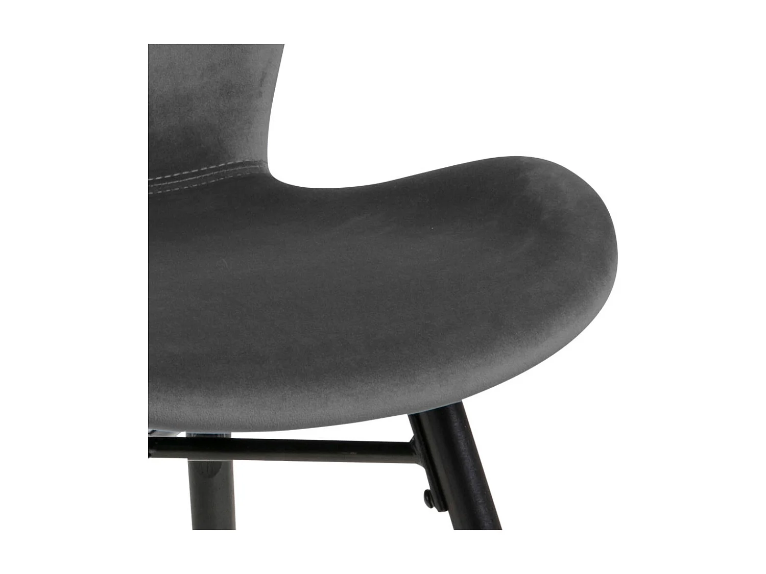 Batilda -A1 chaise de salle à manger velours gris.