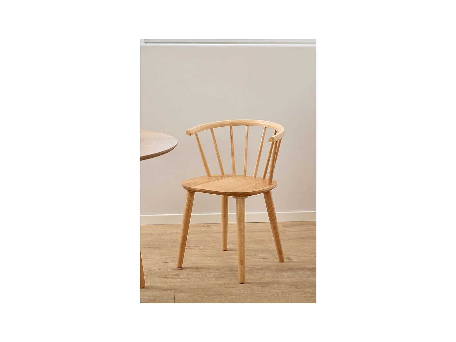 Ida chaise de salle à manger bois nature.