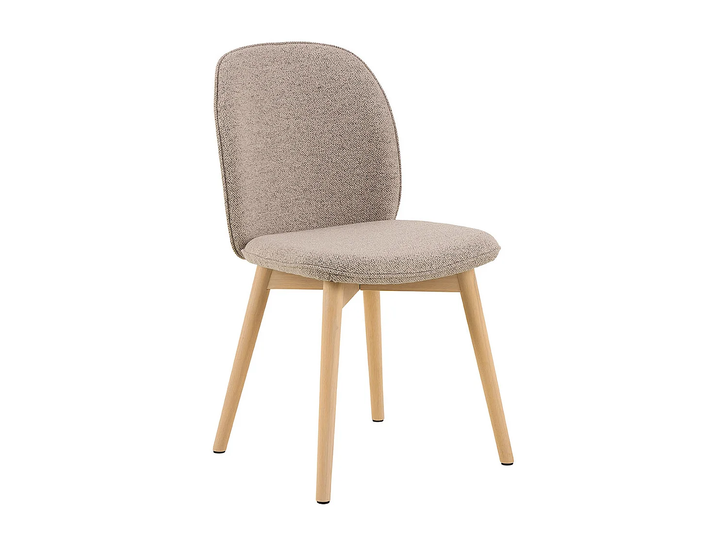 Cindy chaise de salle à manger bouclé beige.