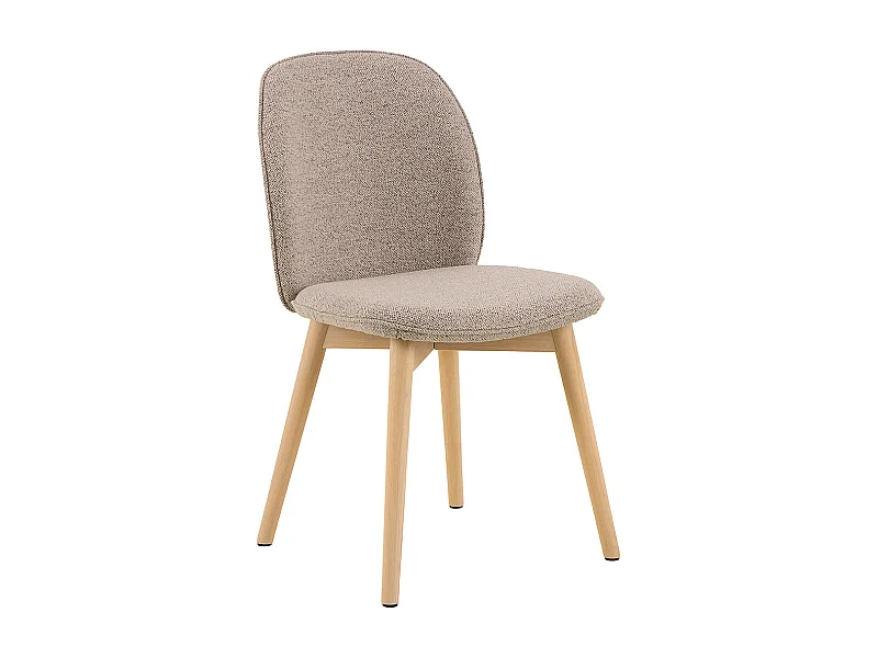 Cindy chaise de salle à manger bouclé beige.