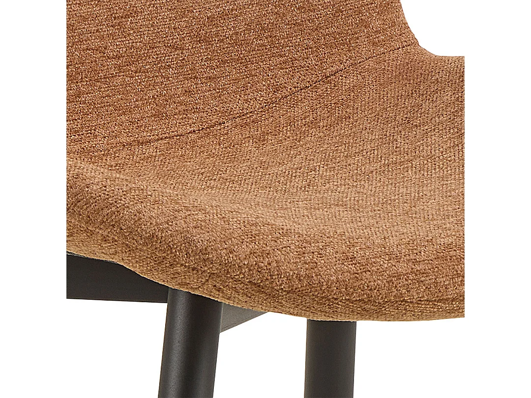 Eden eetkamerstoel stof oranje.