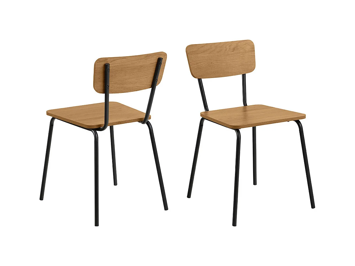 Peru chaise de salle à manger bois nature.