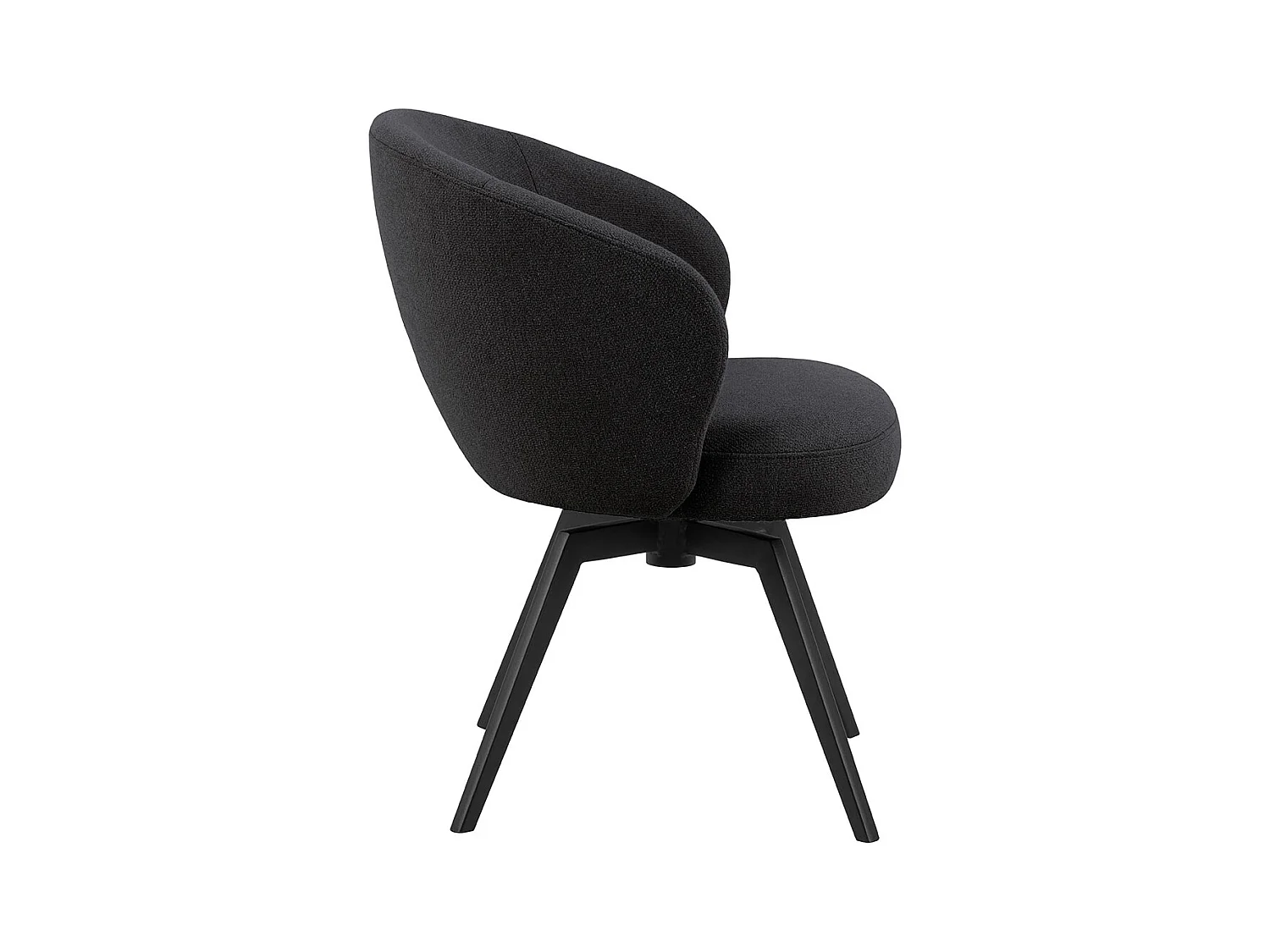 Catalina eetkamerstoel met armleuning stof grijs.