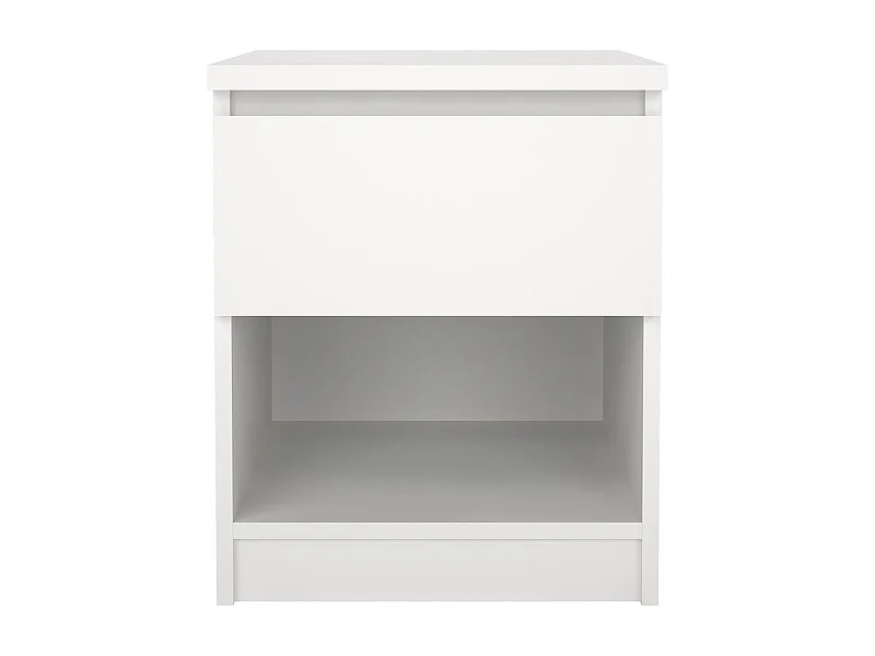Naia Nachttisch 1 Schublade, 1 Ablage weiß.