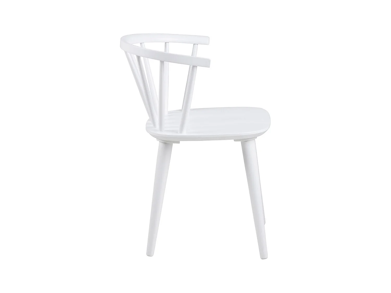 Ida chaise de salle à manger bois blanc.