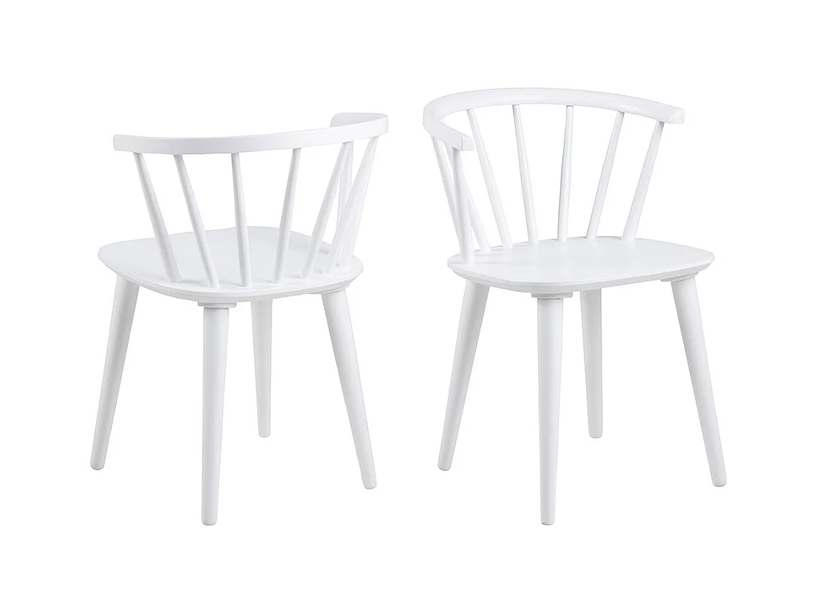 Ida chaise de salle à manger bois blanc.