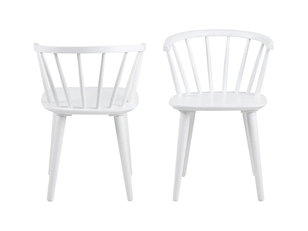 Ida chaise de salle à manger bois blanc.