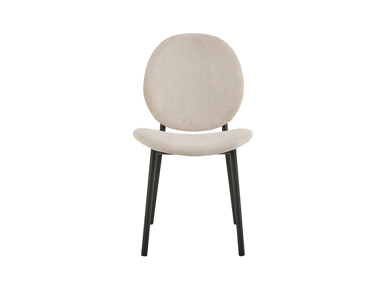 Cliff chaise de salle à manger tissu beige.