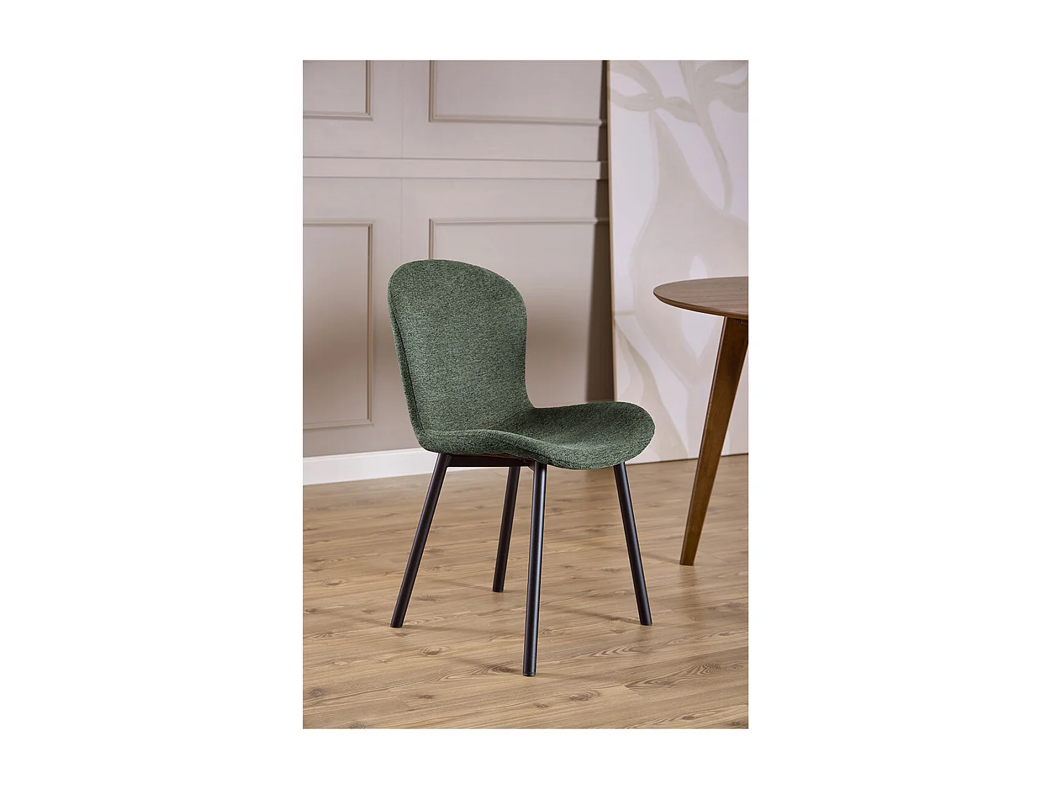 Sedia da pranzo Esra verde.