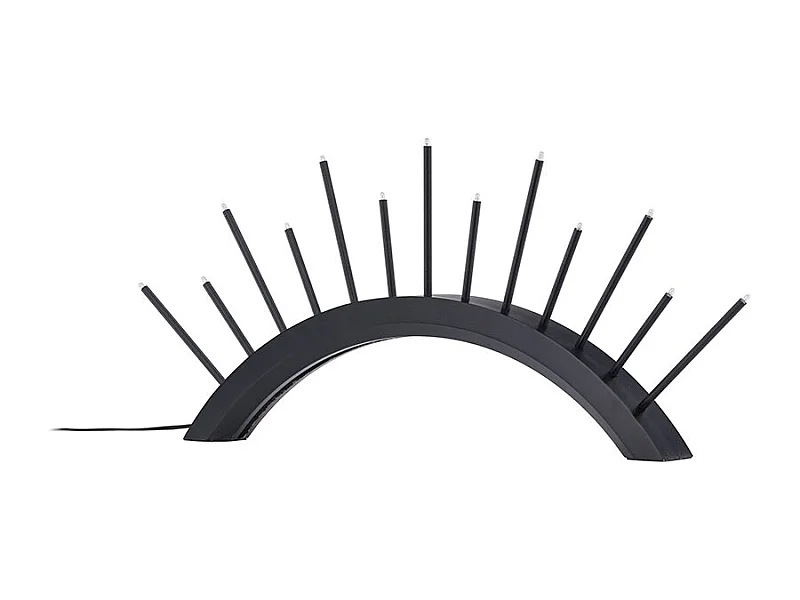 Supporto elettrico per l'avvento Kettilsås, 13 luci, nero.