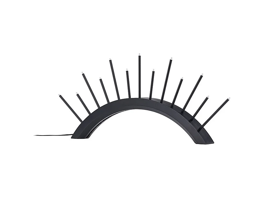 Supporto elettrico per l'avvento Kettilsås, 13 luci, nero.