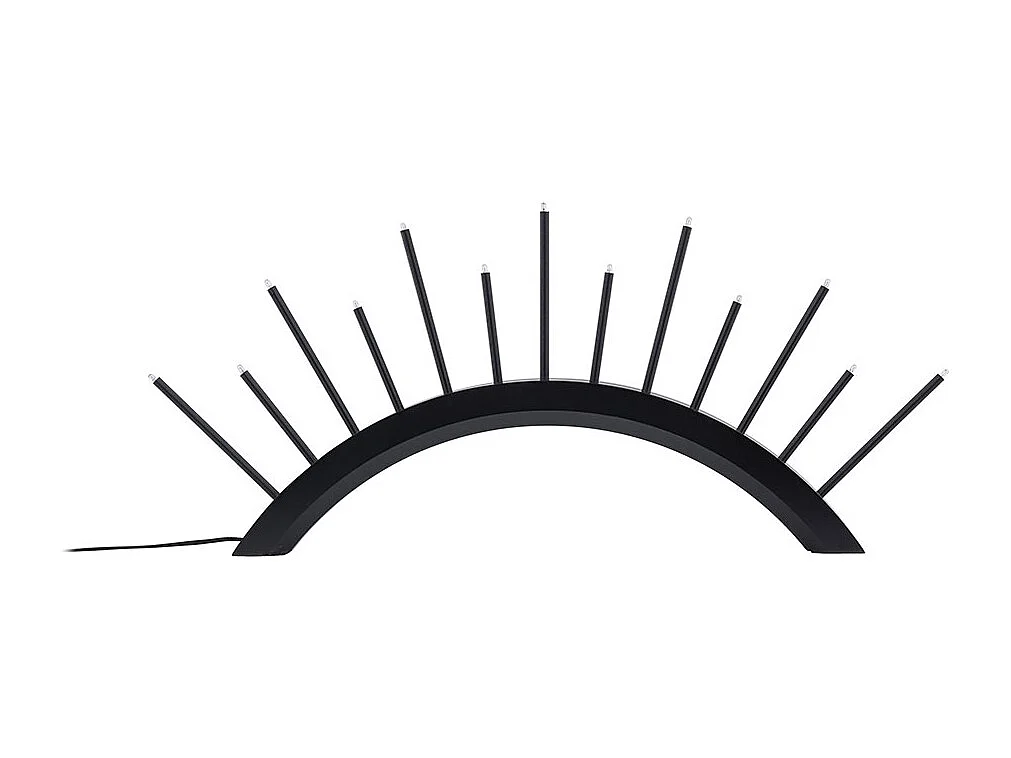 Supporto elettrico per l'avvento Kettilsås, 13 luci, nero.