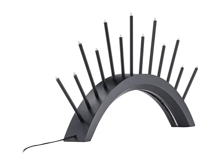 Lampe à Poser Bougeoir "Kettilsas" 55cm Noir