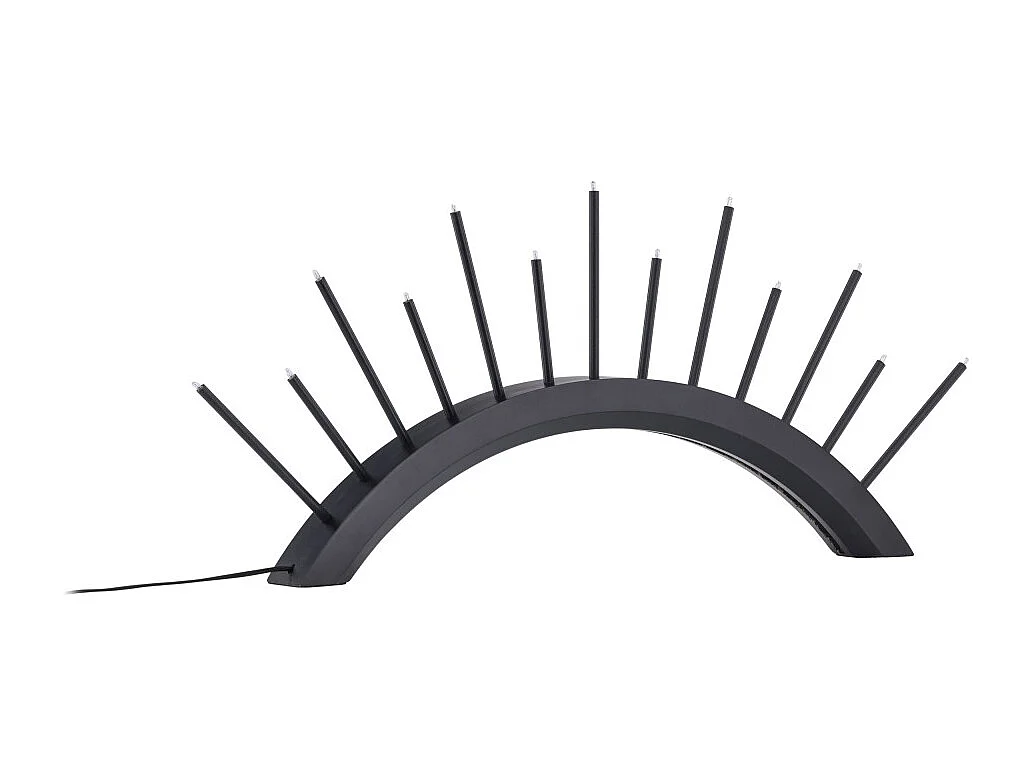 Lampe à Poser Bougeoir "Kettilsas" 55cm Noir