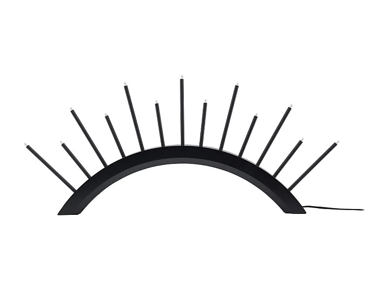 Lampe à Poser Bougeoir "Kettilsas" 55cm Noir