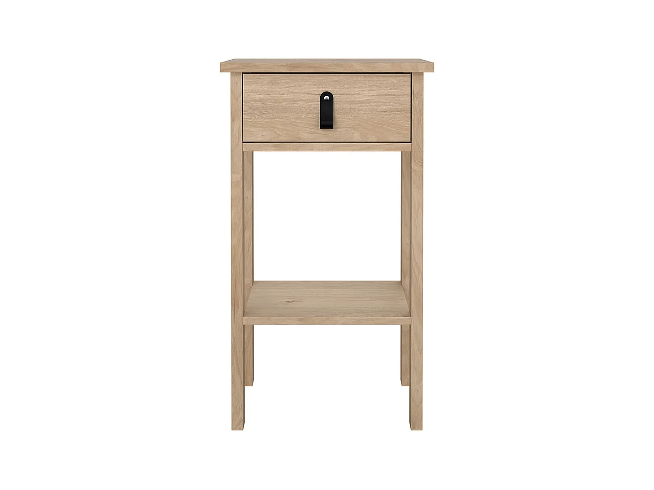 Comodino Madrid 1 cassetto, 1 ripiano decoro rovere.