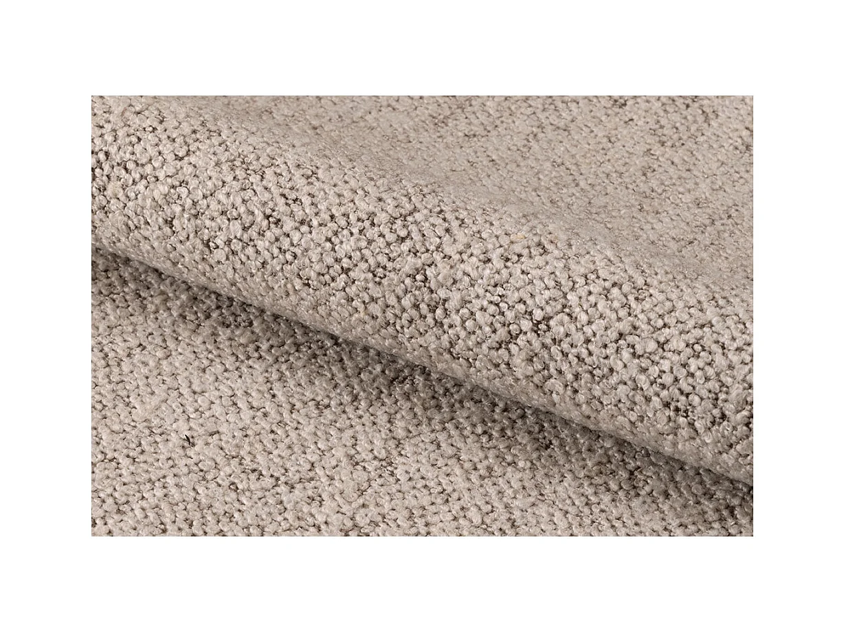 Zoe chaise de salle à manger avec accoudoirs bouclé beige.