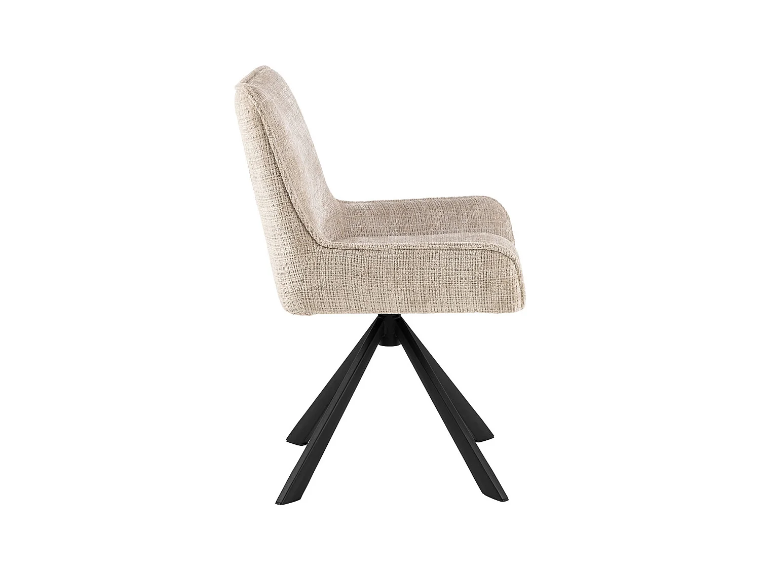 Eddie chaise de salle à manger chenille beige.