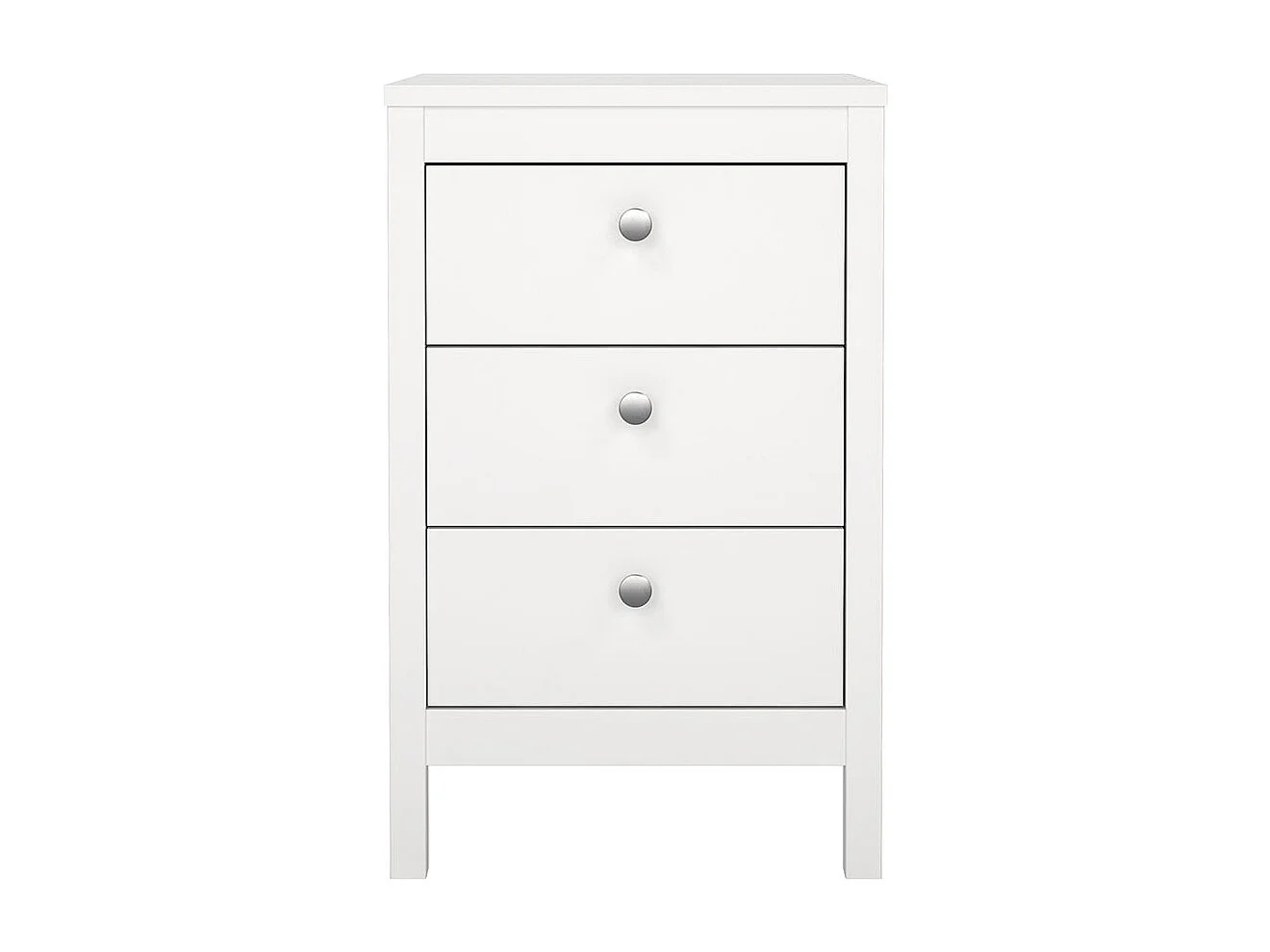 Madrid Nachttisch 3 Schubladen weiß.