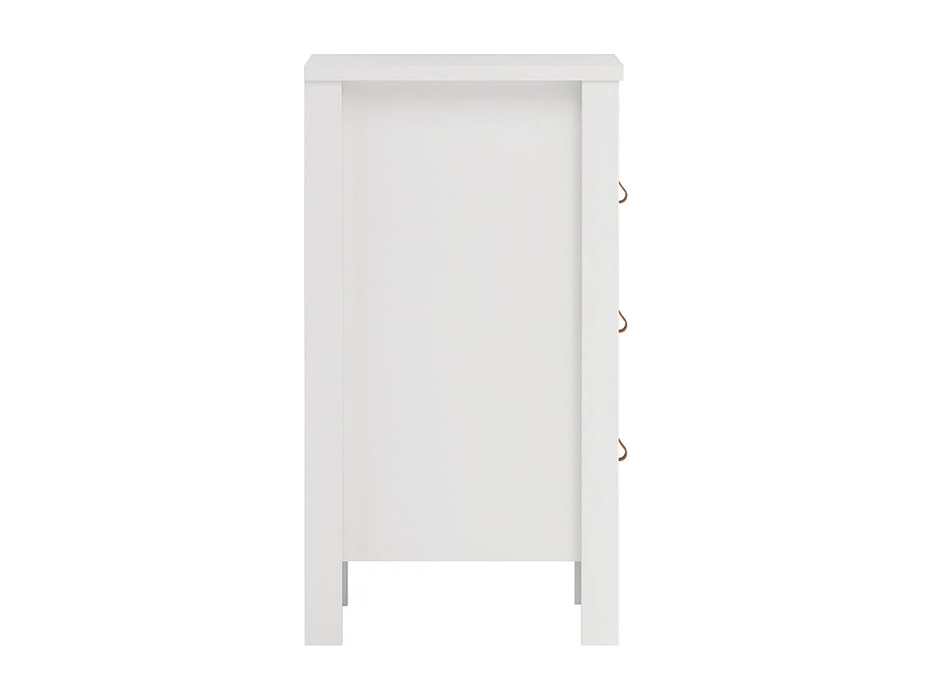 Madrid Nachttisch 3 Schubladen weiß.