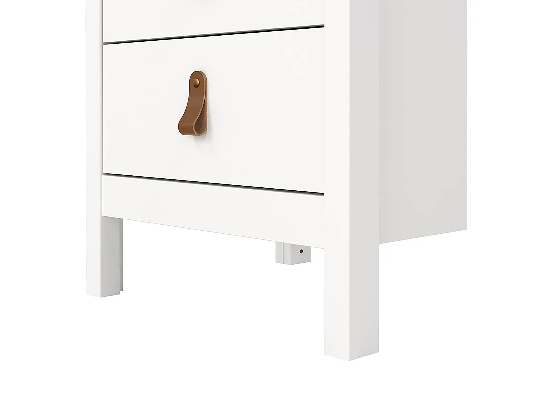 Madrid Nachttisch 3 Schubladen weiß.