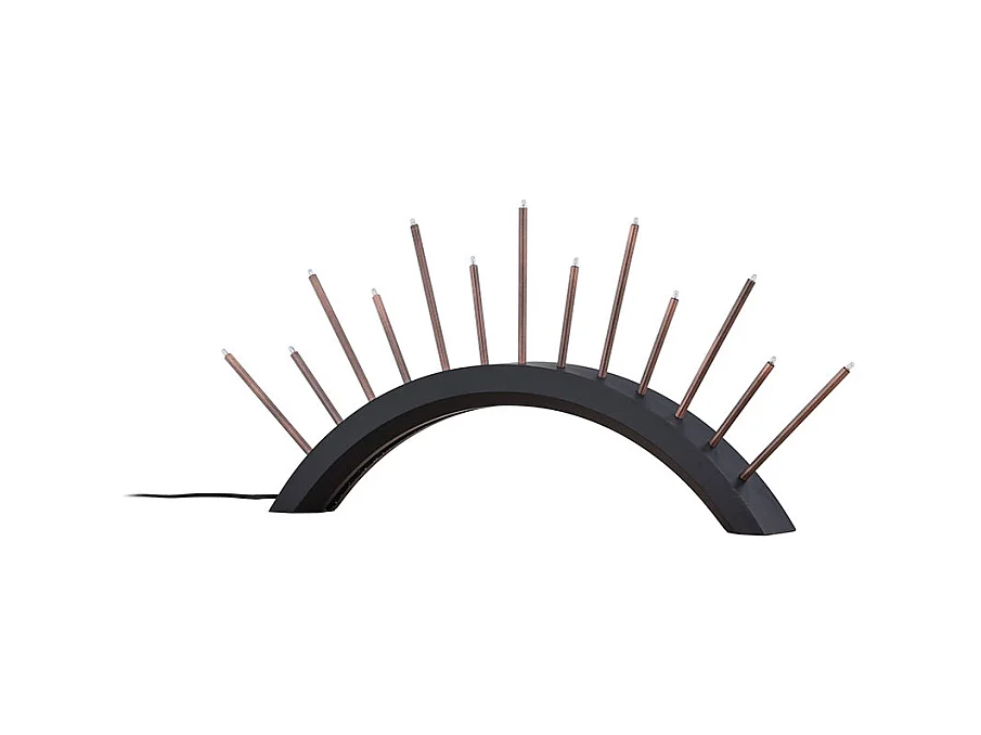 Supporto per l'avvento elettrico Björnrike con 13 luci, nero.