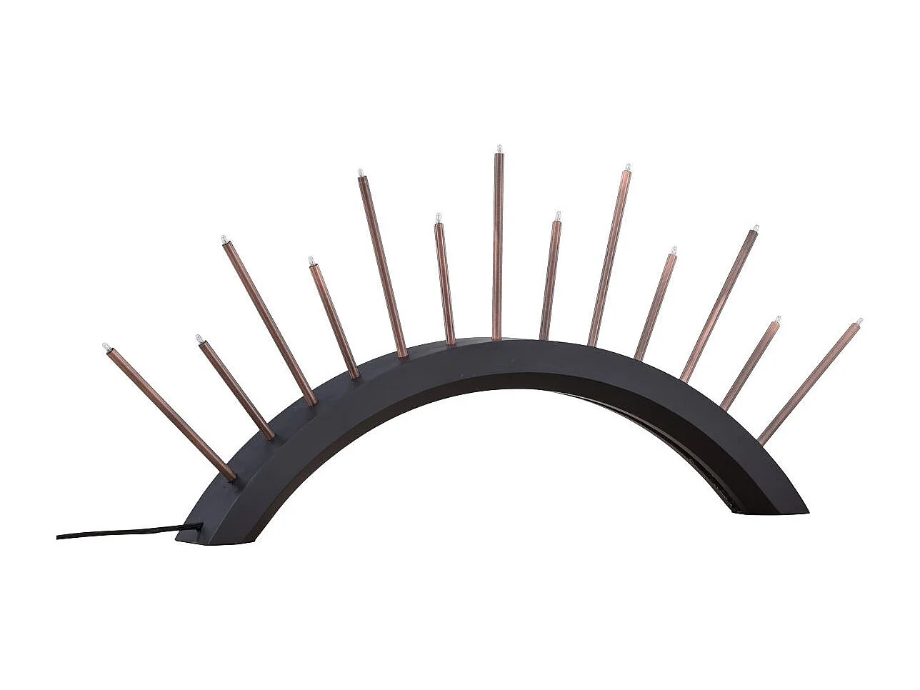 Lampe à Poser Bougeoir "Bjornrike" 55cm Noir