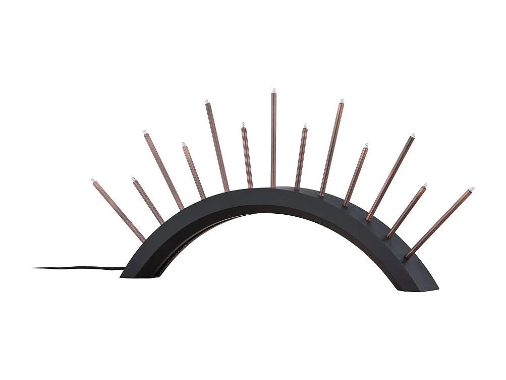 Lampe à Poser Bougeoir "Bjornrike" 55cm Noir