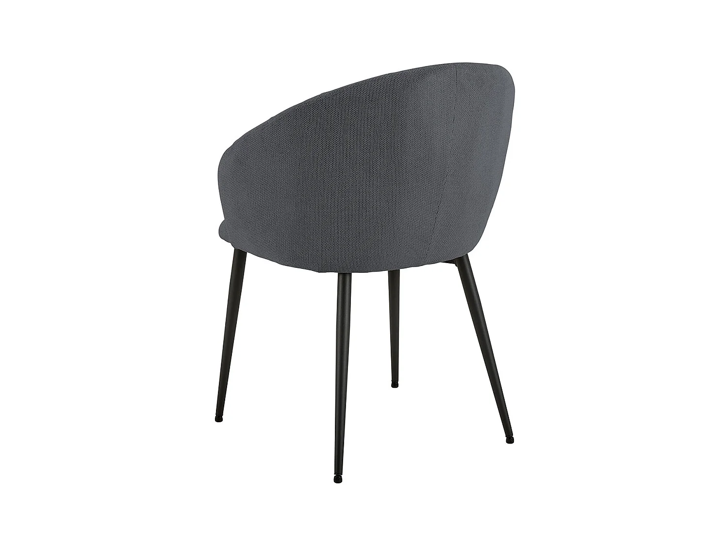 Brime eetkamerstoel met armleuning stof grijs.