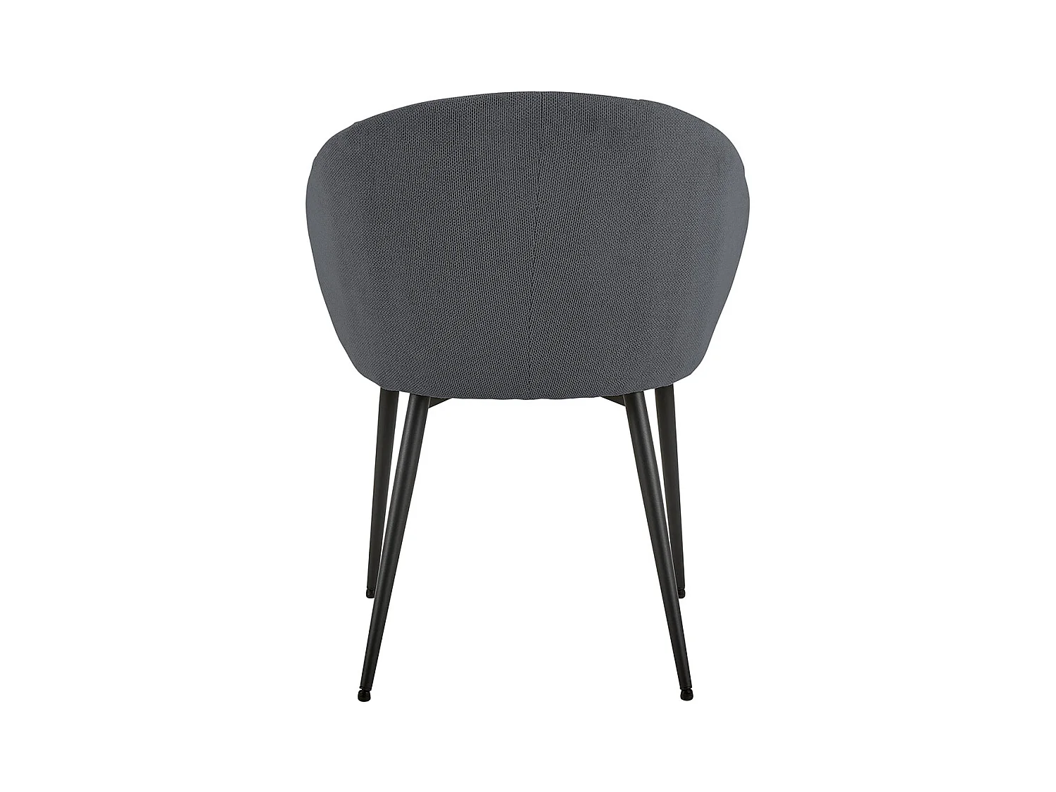 Brime eetkamerstoel met armleuning stof grijs.