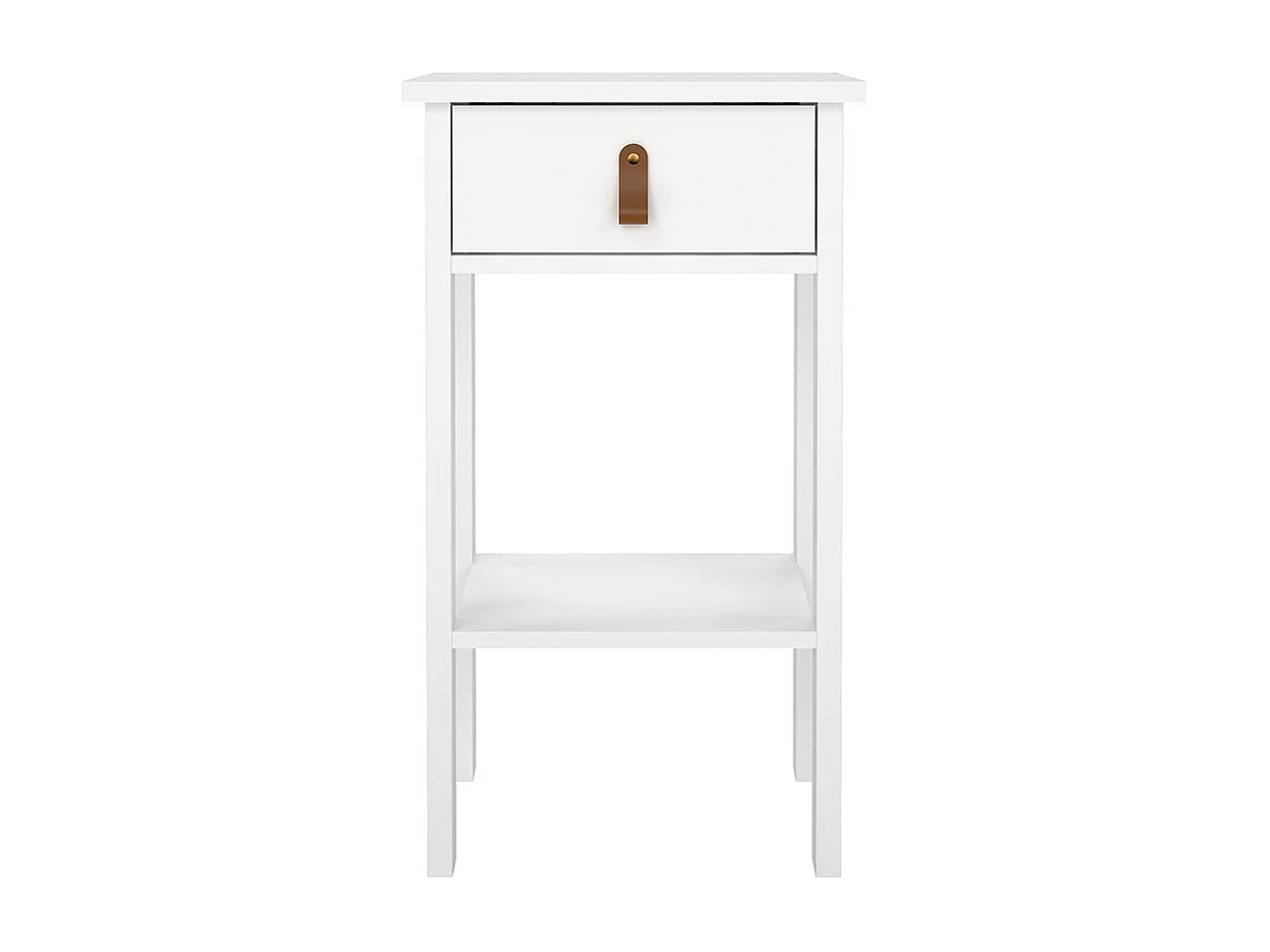 Madrid Nachttisch 1 Schublade, 1 Ablage weiß.