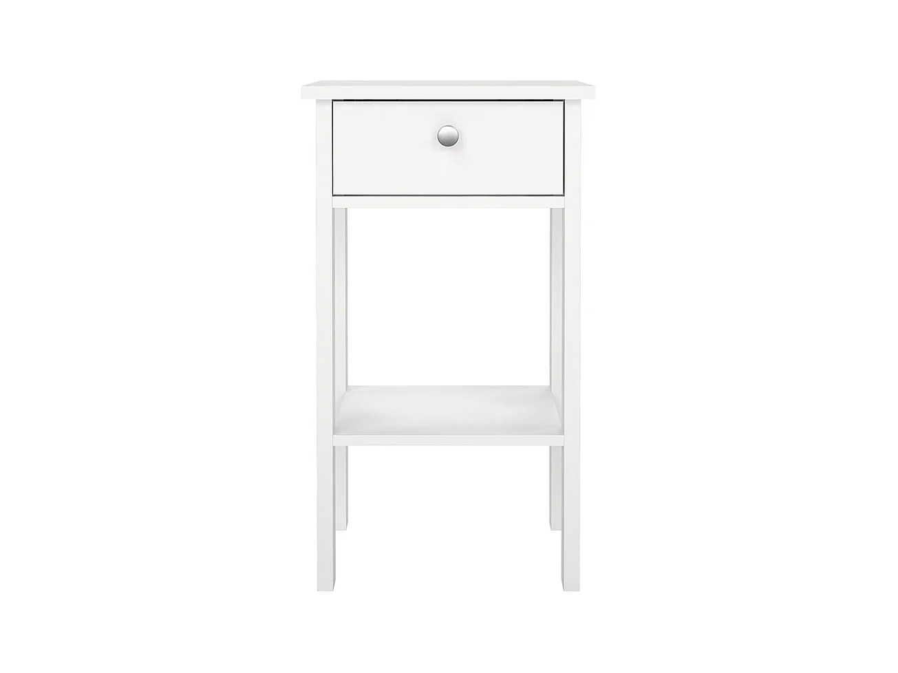 Madrid Nachttisch 1 Schublade, 1 Ablage weiß.
