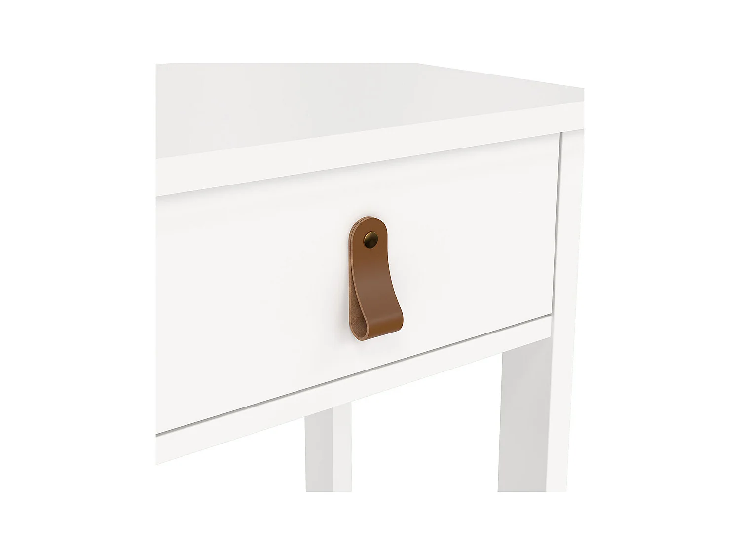 Madrid Nachttisch 1 Schublade, 1 Ablage weiß.