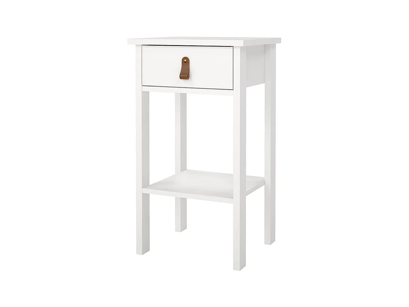 Madrid Nachttisch 1 Schublade, 1 Ablage weiß.