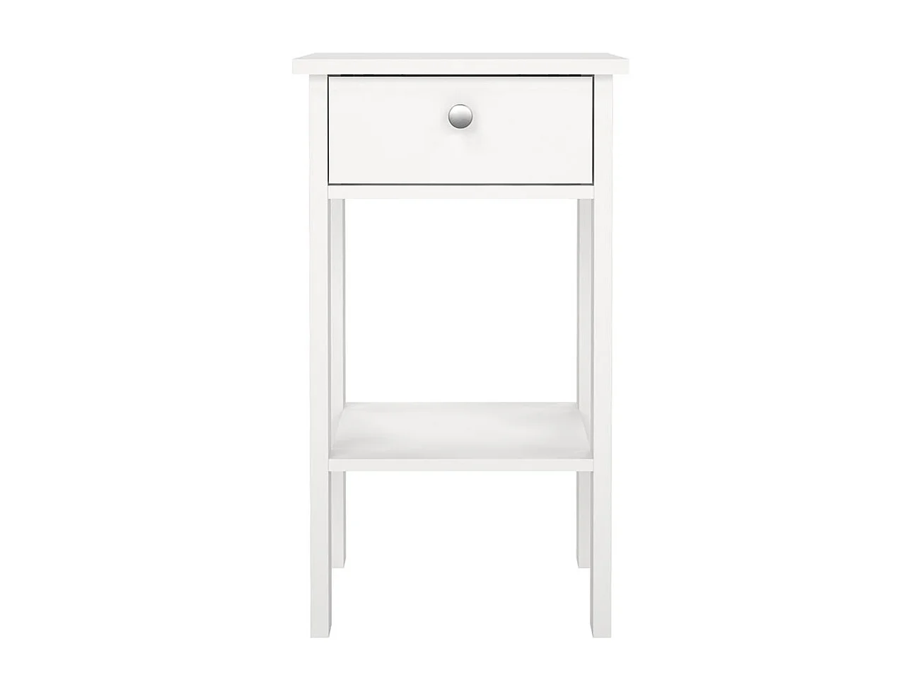 Madrid Nachttisch 1 Schublade, 1 Ablage weiß.