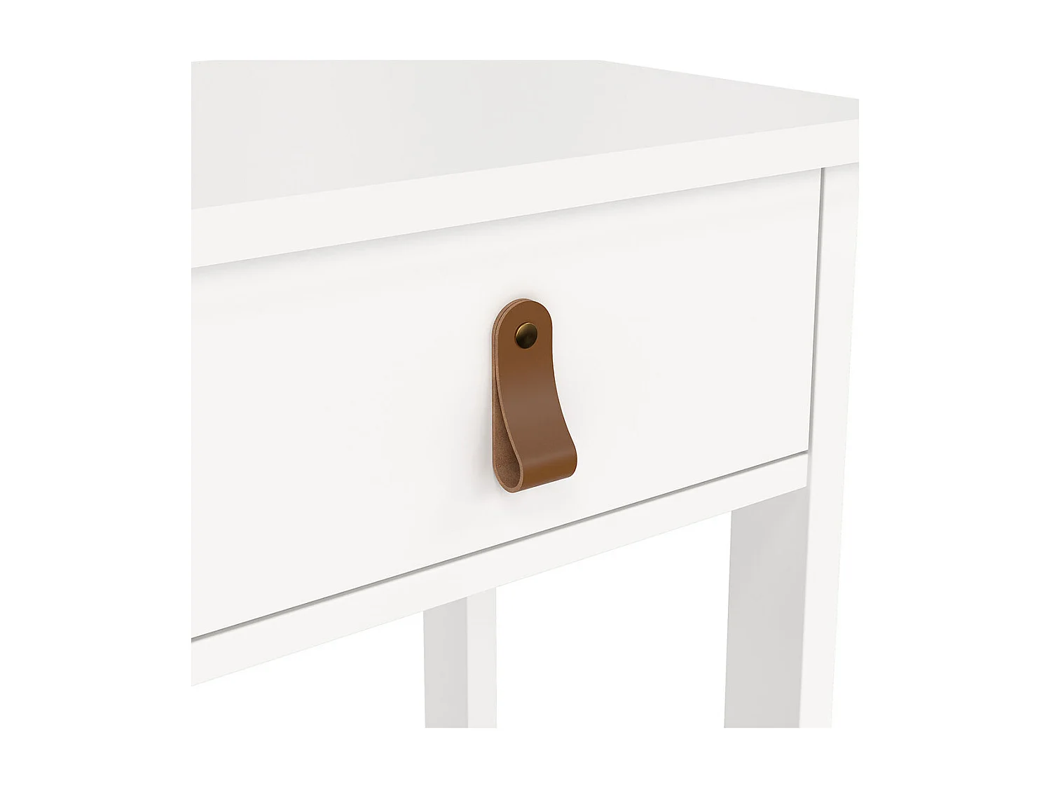 Madrid Nachttisch 1 Schublade, 1 Ablage weiß.