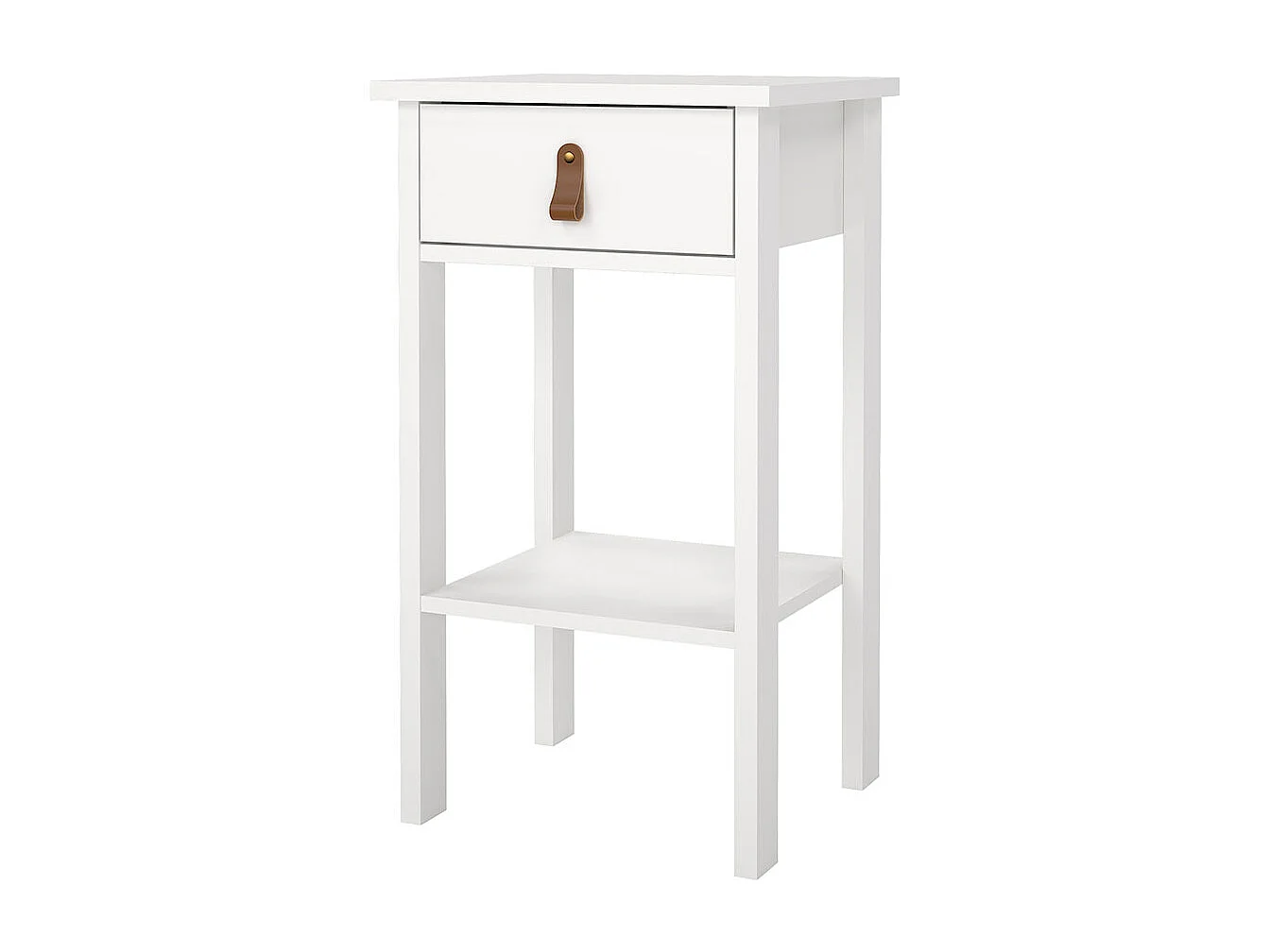 Madrid Nachttisch 1 Schublade, 1 Ablage weiß.