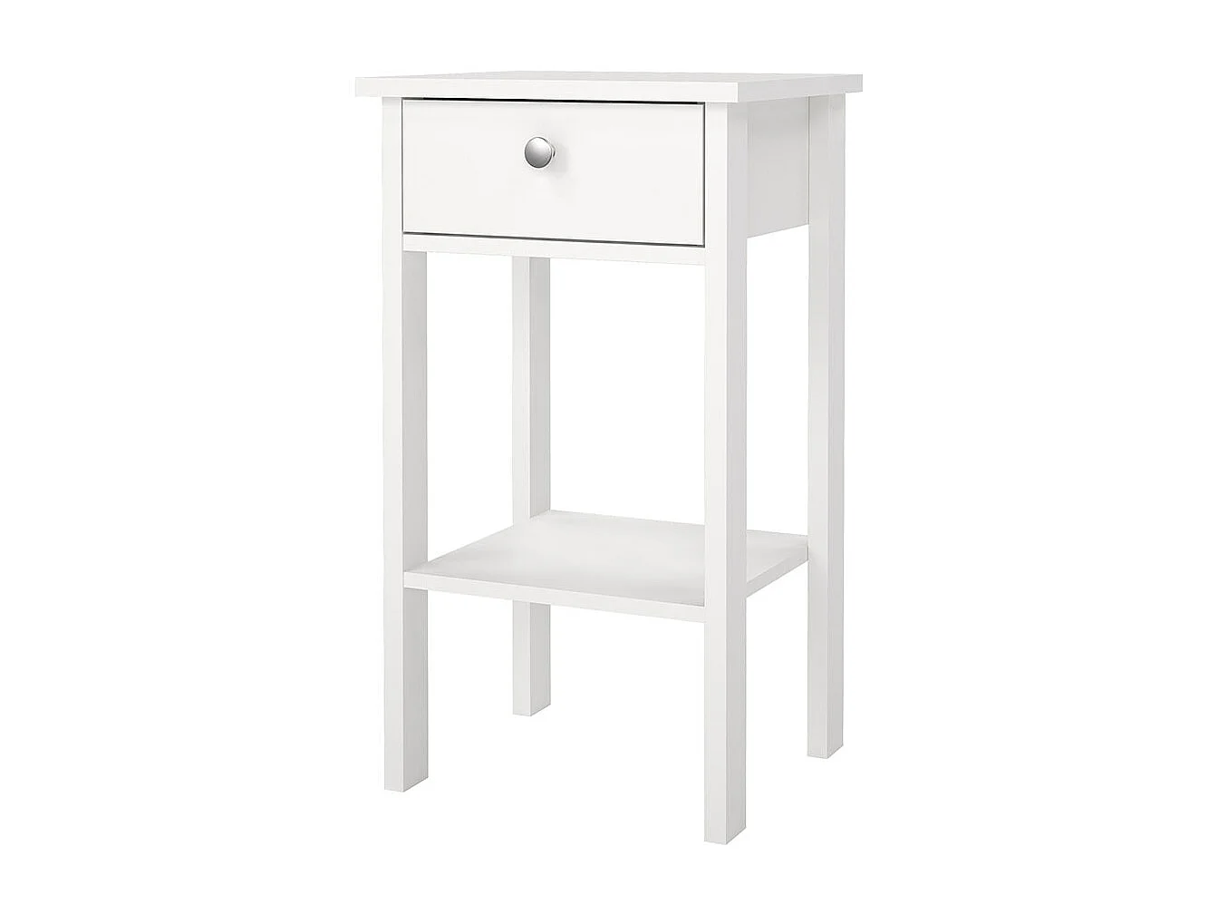 Madrid Nachttisch 1 Schublade, 1 Ablage weiß.