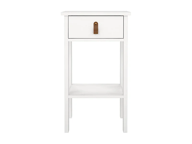 Madrid Nachttisch 1 Schublade, 1 Ablage weiß.