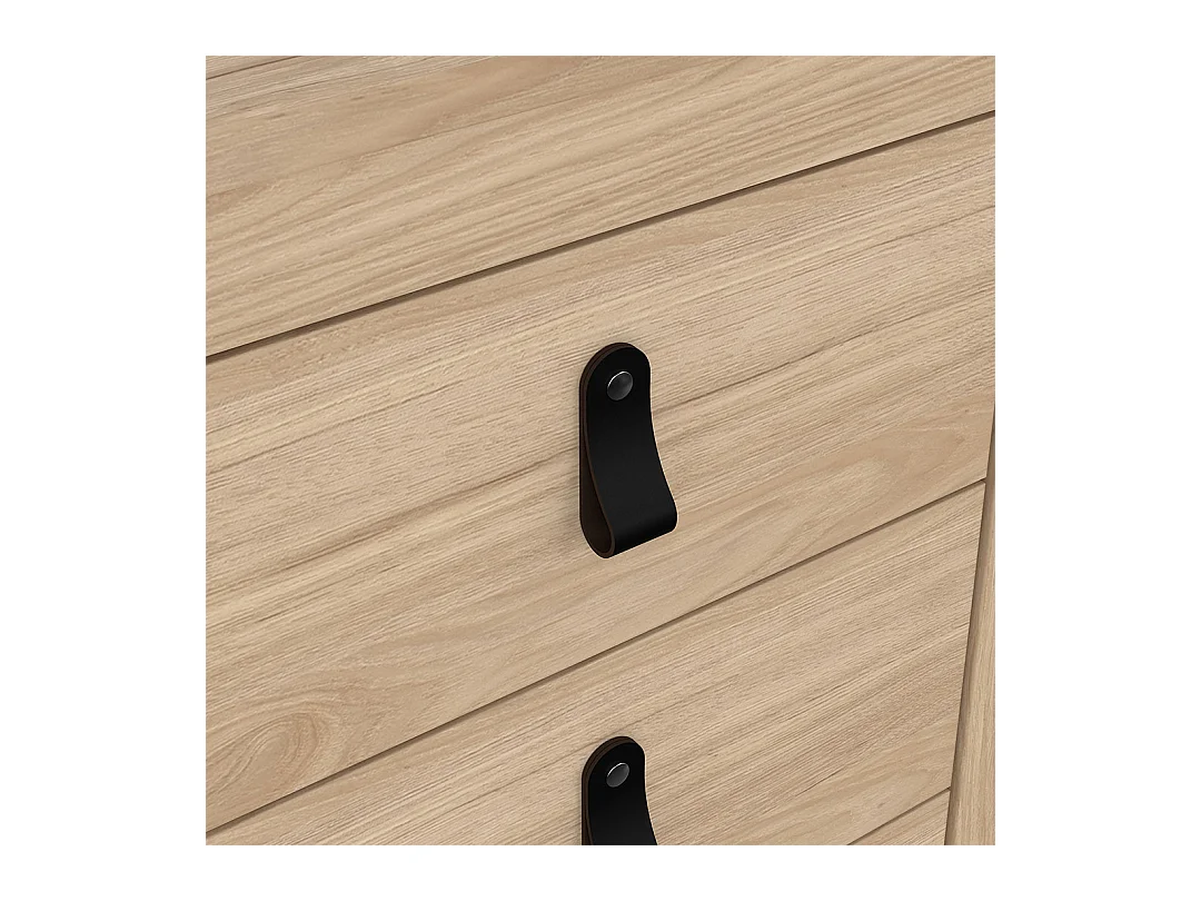 Madrid Nachttisch 3 Schubladen Eichen-Dekor.