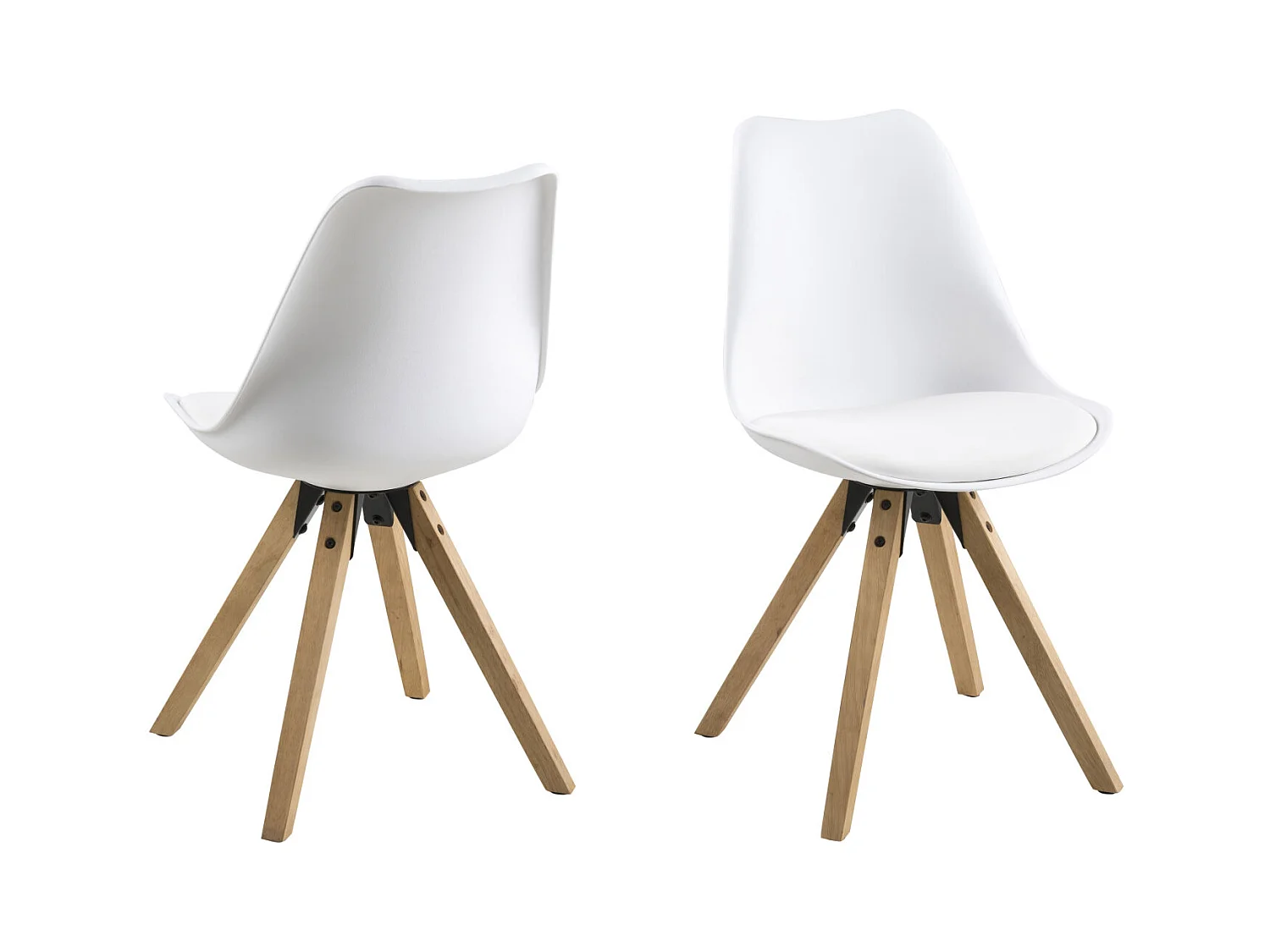 Dry Chaise de salle à manger, blanc.