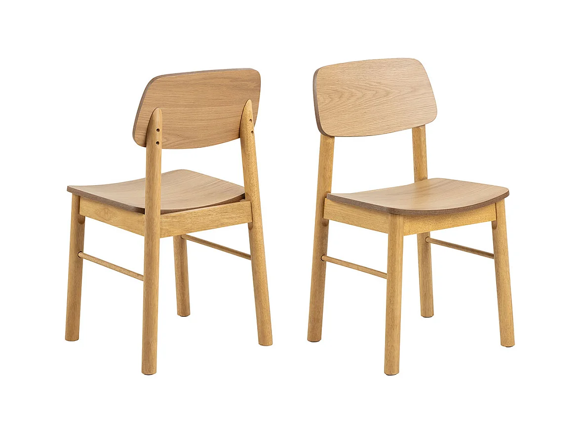 Barlow chaise de salle à manger bois nature.