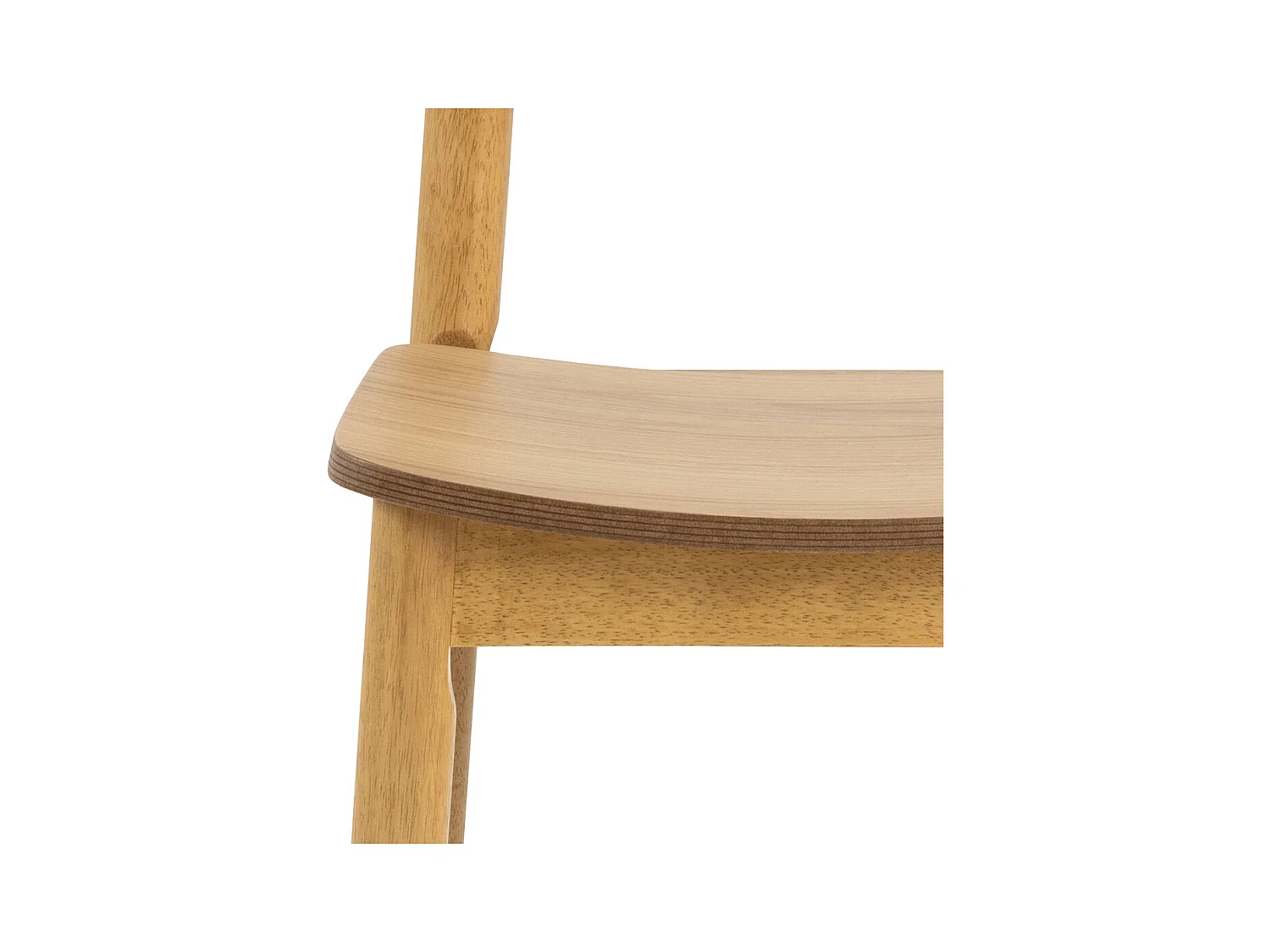 Barlow chaise de salle à manger bois nature.