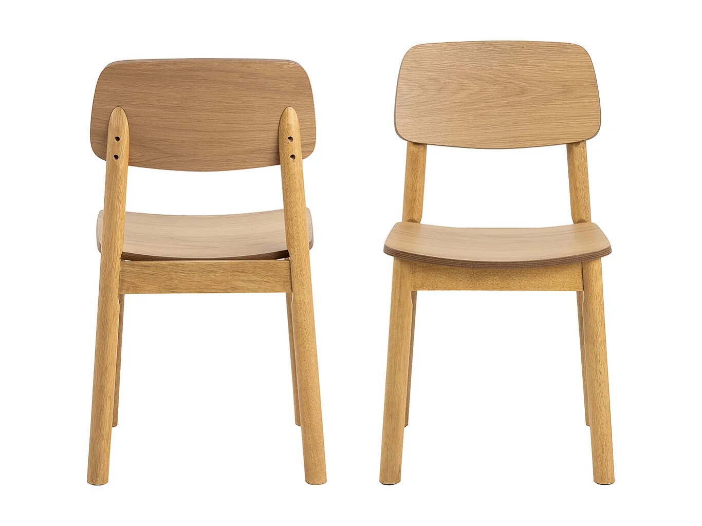 Barlow chaise de salle à manger bois nature.