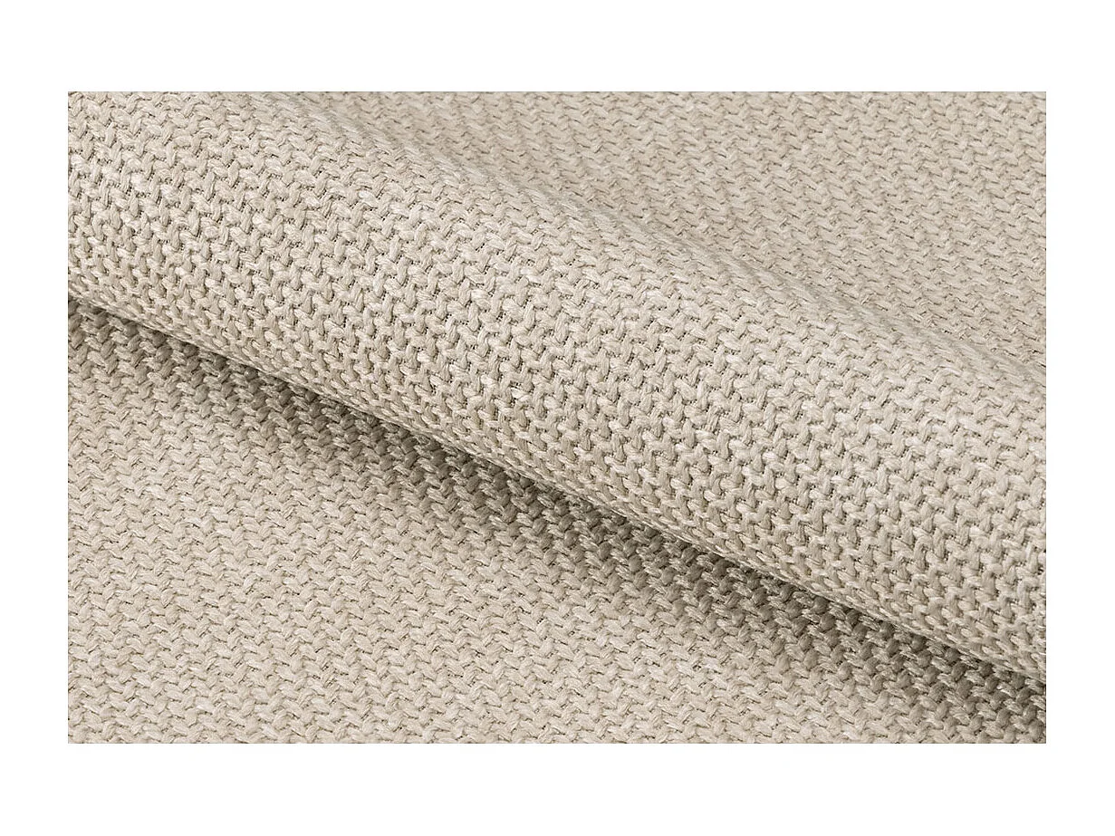 Isla eetkamerstoel met armleuning stof beige.