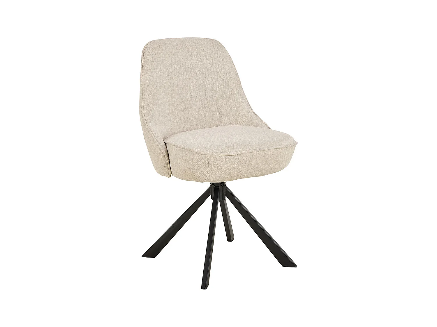 Carlton chaise de salle à manger fonction pivotante beige.