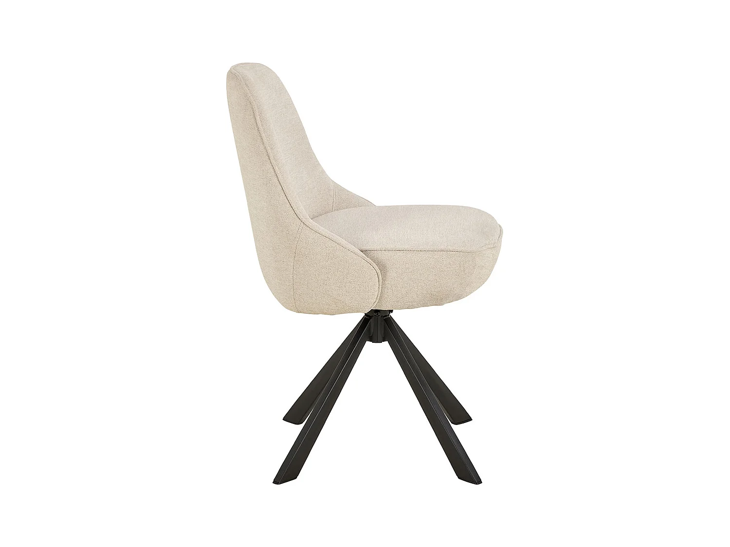 Carlton chaise de salle à manger fonction pivotante beige.