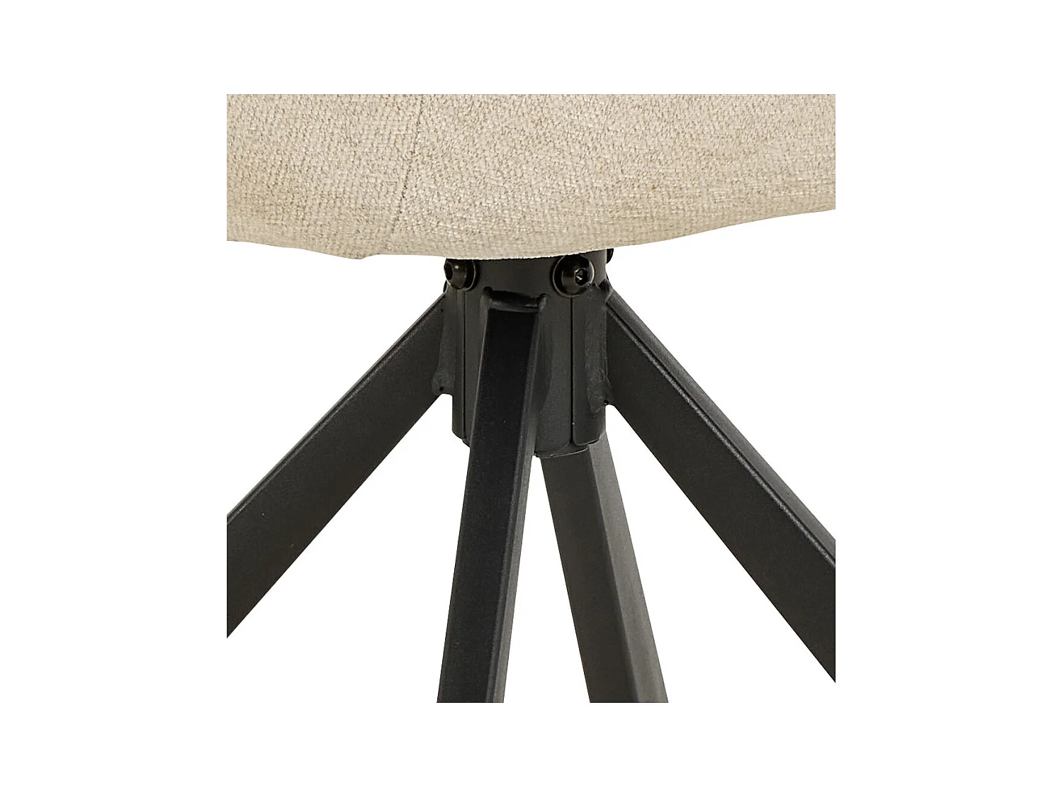 Carlton chaise de salle à manger fonction pivotante beige.