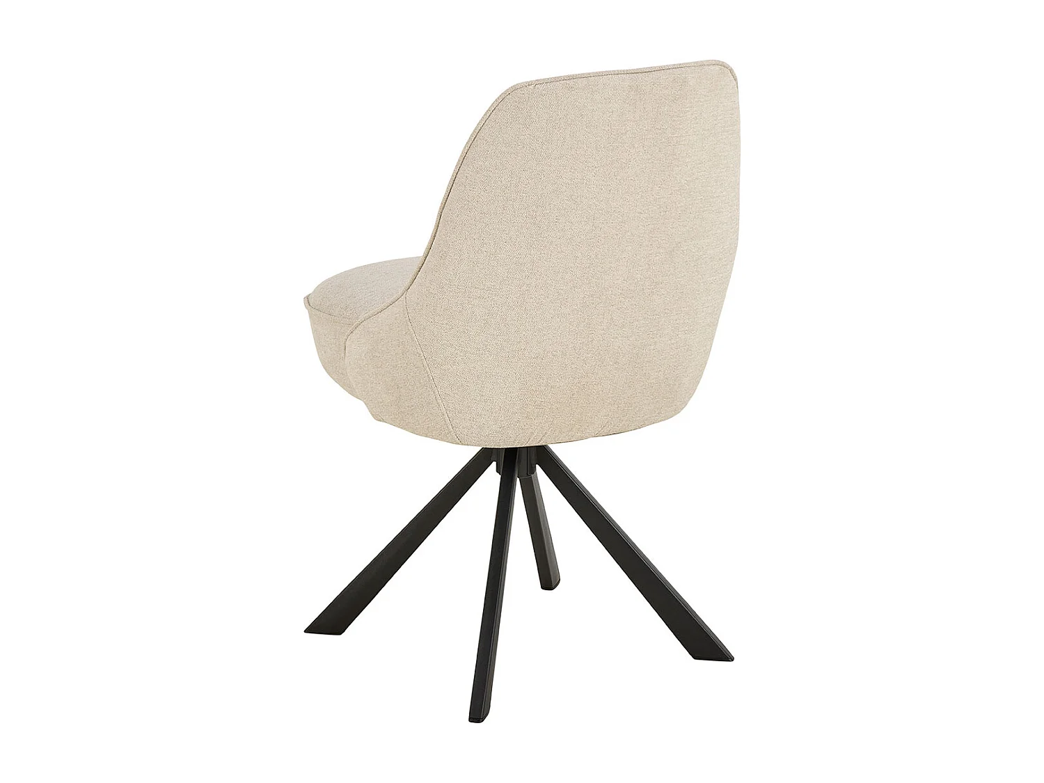 Sedia da pranzo Carlton girevole beige.